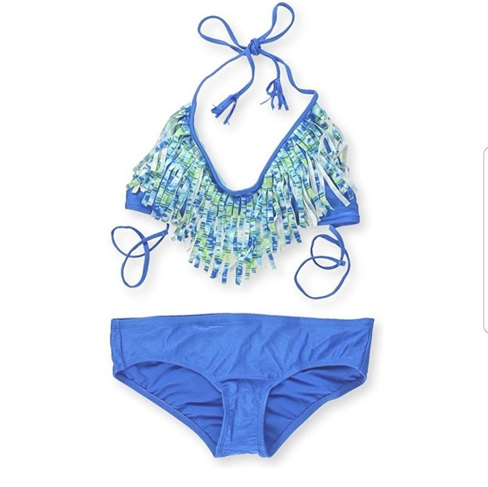 NWT Raisins fringed bra bikini
